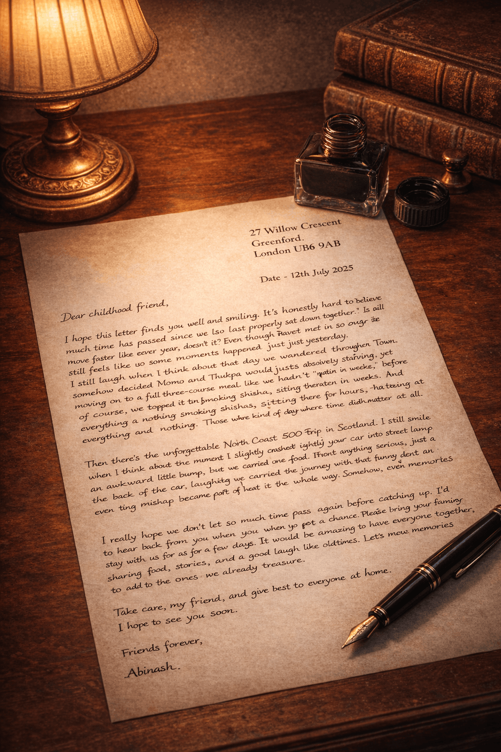 The Lost Art of Letter Writing: How to Write a Letter to a Friend That They'll Keep Forever This image is a perfect example of how to write a letter to a friend.